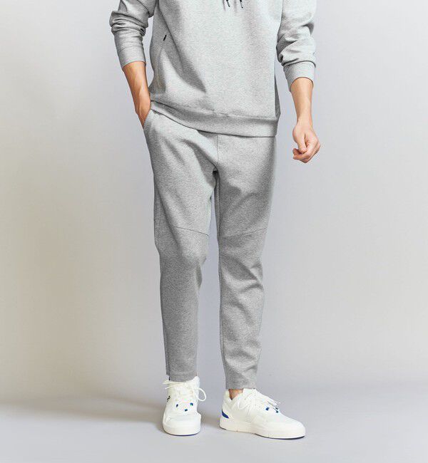 BEAUTY&YOUTH UNITED ARROWS「【WEB限定 WARDROBE SMART】ダブルニット イージーパンツ/セットアップ対応【抗菌・防臭】」|チノ|MD.GRAY