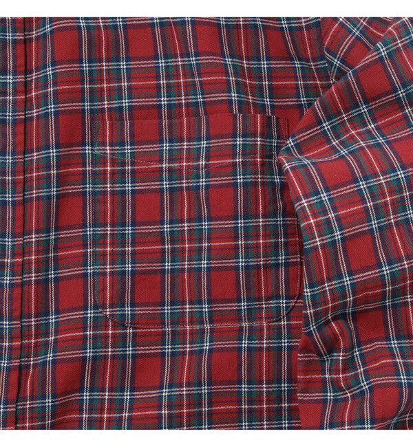 BEAMS PLUS「BEAMS PLUS / インディゴチェック ボタンダウンシャツ」|シャツ・ブラウス|