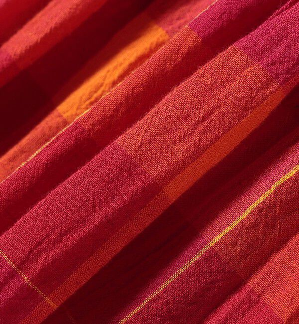 SHIPS any「SHIPS any:〈洗濯機可能〉カラー チェック ギャザー フレア スカート」|スカート|