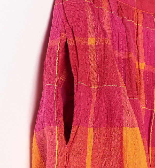 SHIPS any「SHIPS any:〈洗濯機可能〉カラー チェック ギャザー フレア スカート」|スカート|