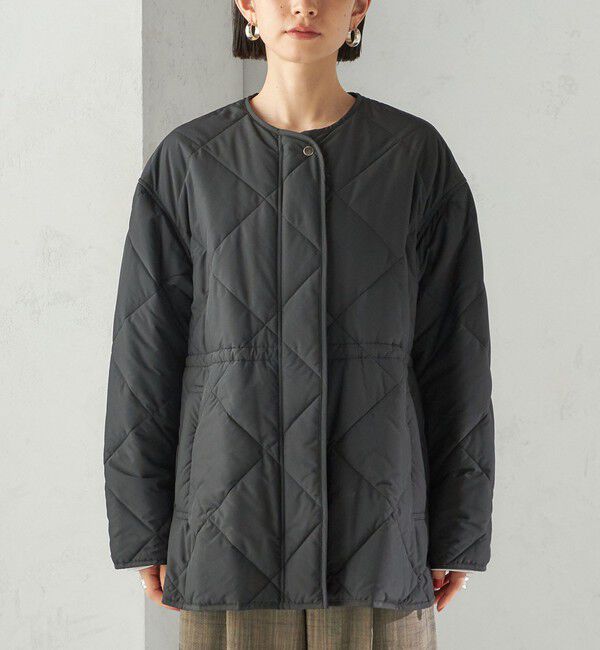 SHIPS for women「〈手洗い可能〉キルティング サイドジップ ブルゾン」|ブルゾン・スタジャン|