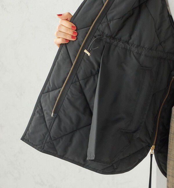 SHIPS for women「〈手洗い可能〉キルティング サイドジップ ブルゾン」|ブルゾン・スタジャン|