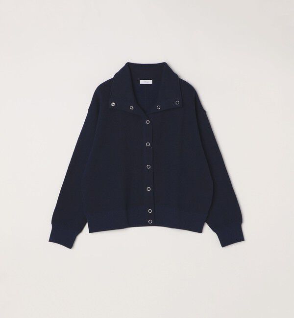 SHIPS any「SHIPS any:〈手洗い可能〉サカリバ スナップ スタンドカラー ブルゾン カットソー」|Tシャツ・カットソー|