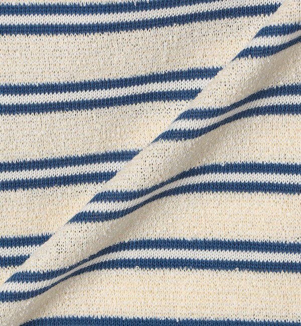 SHIPS any「SHIPS any:〈洗濯機可能〉パイル ボーダー ノースリーブ TEE」|タンクトップ|