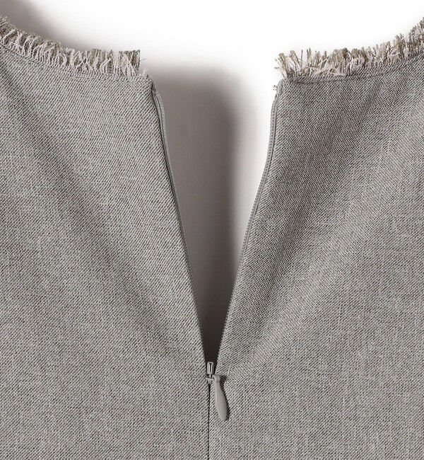 SHIPS Colors 「SHIPS Colors:〈手洗い可能〉シャーク フリンジ ジャンパー ワンピース◇」|ジャンパースカート|