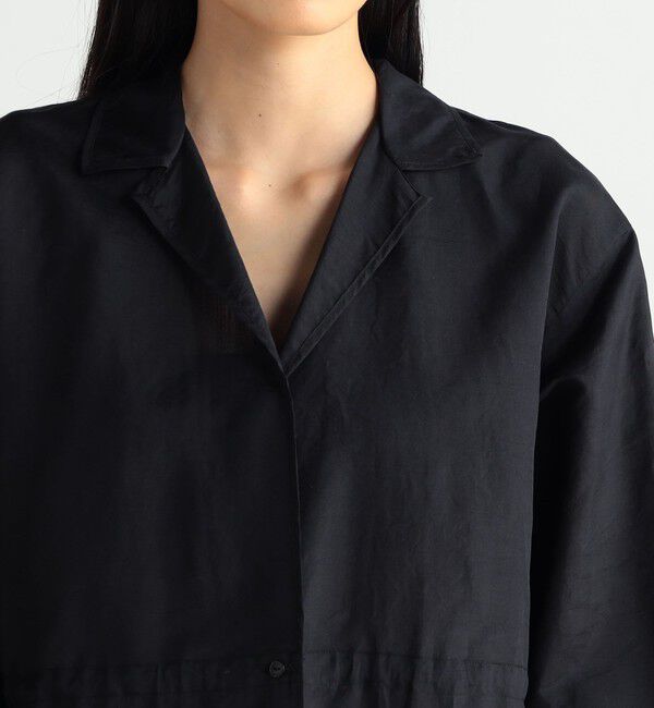 BACCA「ウォッシャーシルク ギャザードジャケット」|シャツ・ブラウス|