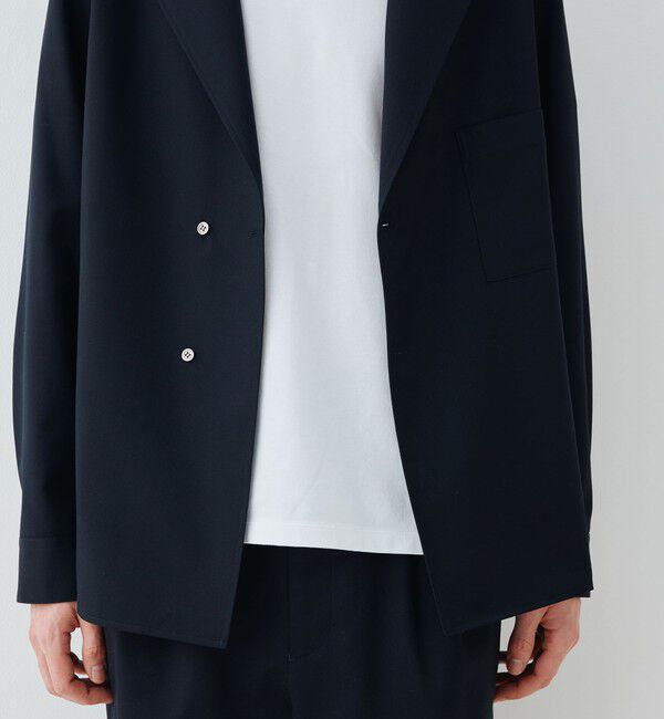 GALERIE VIE「ウォッシャブルギャバ シャツジャケット」|テーラードジャケット|