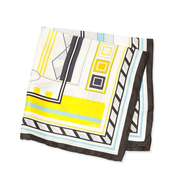 TOMORROWLAND GOODS「manipuri COCKTAIL シルクスカーフ」|バンダナ・スカーフ|18 ブラック系