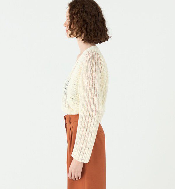 Ballsey「チュールテープ ショートカーディガン」|カーディガン|