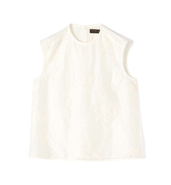 TOMORROWLAND collection「スパンコールエンブロイダリー スリーブレスブラウス」|シャツ・ブラウス|12 ホワイト