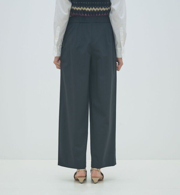 MACPHEE「ポリエステルウールストレッチ フレアパンツ」|その他|