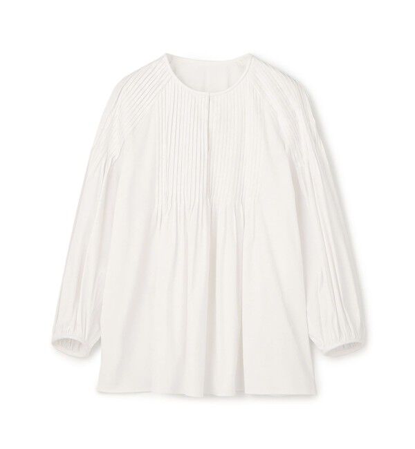 TOMORROWLAND collection「ハイパワーストレッチブロード ピンタックブラウス」|シャツ・ブラウス|11 ホワイト