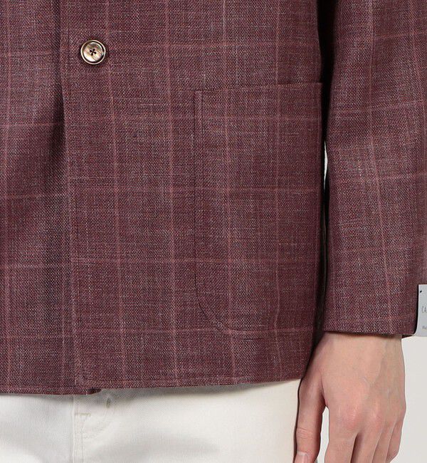 TOMORROWLAND BUYING WEAR「【別注】CARUSO ウールシルクリネン フォレスティエールジャケット」|ノーカラージャケット|