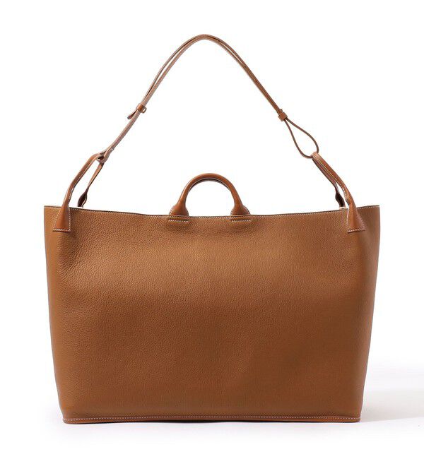 TOMORROWLAND GOODS「【別注】A シュリンクレザー サドルショルダーバッグ」|トートバッグ|43 ベージュ