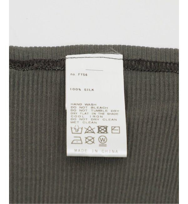 EMILYWEEK「シルクテレコリブブラタンクトップ」|インナー|