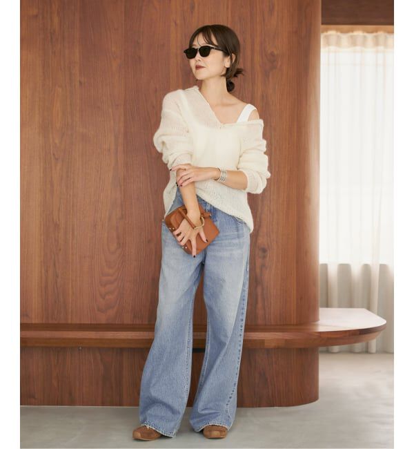 Plage「《WEB限定追加》R&rsquo;IAM WIDE デニム 5」|デニム|