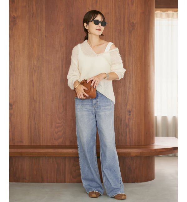 Plage「《WEB限定追加》R&rsquo;IAM WIDE デニム 5」|デニム|