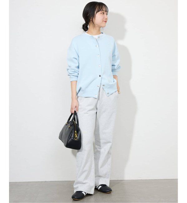 SLOBE IENA「《WEB・一部店舗限定/追加4》ダブルフェイスジャージースナップカーディガン」|カーディガン|