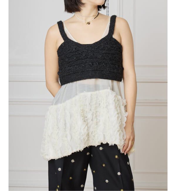 IENA LA BOUCLE「IENA LA BOUCLE フリルチュニック」|チュニック|