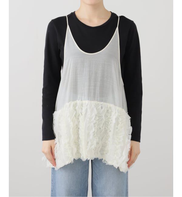 IENA LA BOUCLE「IENA LA BOUCLE フリルチュニック」|チュニック|