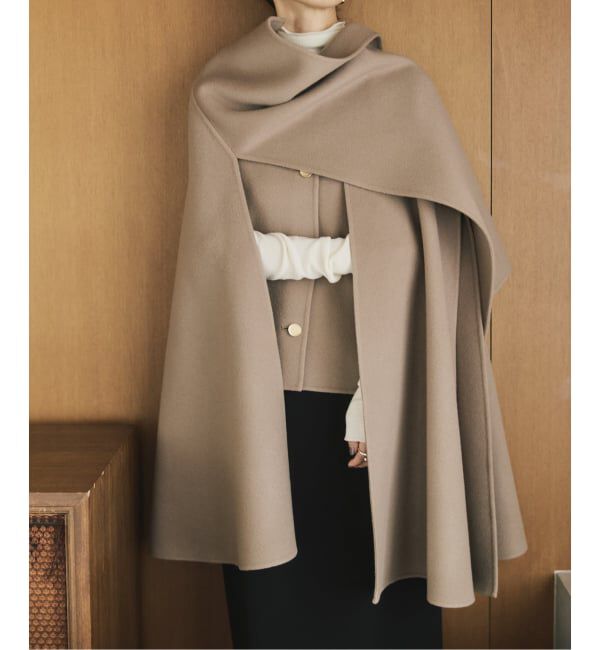 VERMEIL par iena「リバーマント」|ポンチョ・ケープ|