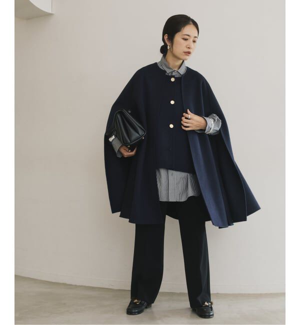 VERMEIL par iena「リバーマント」|ポンチョ・ケープ|