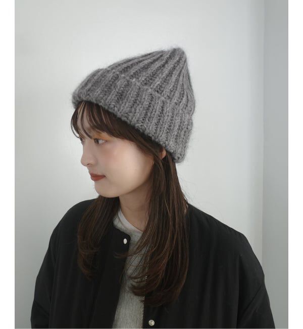 SLOBE IENA「《WEB限定カラー/追加》Fratelli Talli MOHAIR KNIT CAP 3874 MOHAIR MIX」|ニット帽|