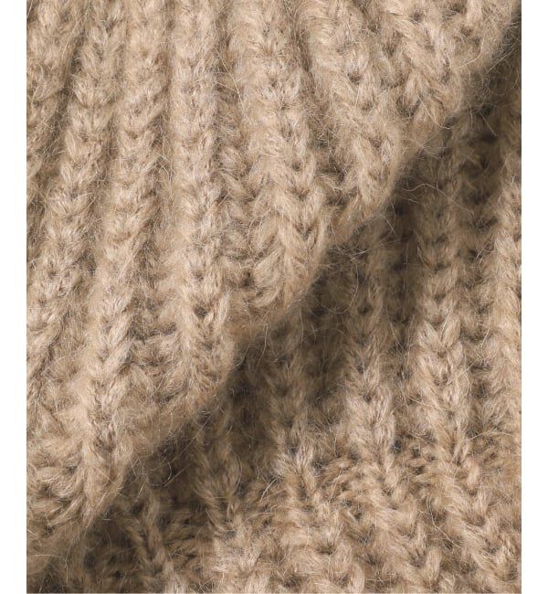SLOBE IENA「《WEB限定カラー/追加》Fratelli Talli MOHAIR KNIT CAP 3874 MOHAIR MIX」|ニット帽|