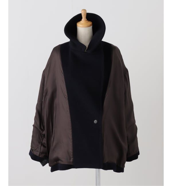 IENA LA BOUCLE「IENA LA BOUCLE パイルウールヘリンボンPコート」|ピーコート|