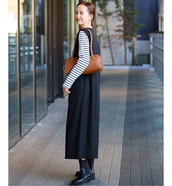 SLOBE IENA「《WEB限定/追加》TR Vネックジャンパースカート」|ワンピース|