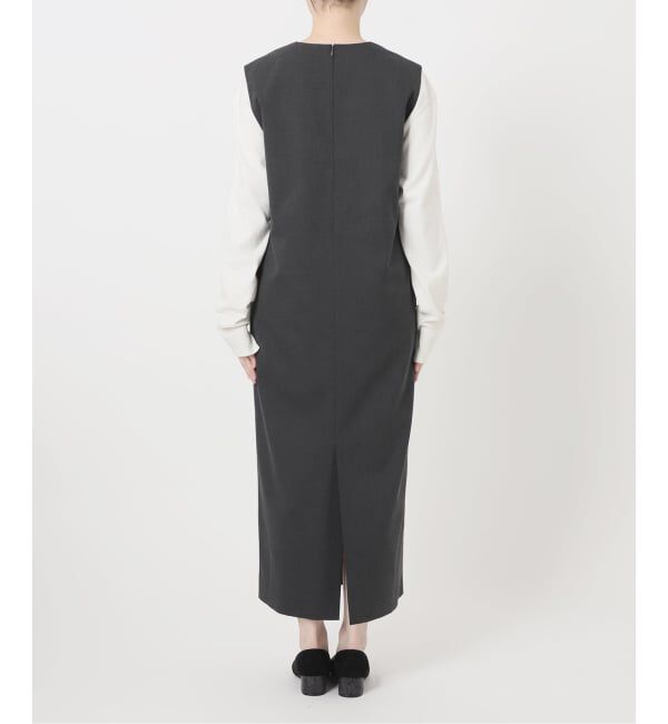 SLOBE IENA「《WEB限定/追加》TR Vネックジャンパースカート」|ワンピース|