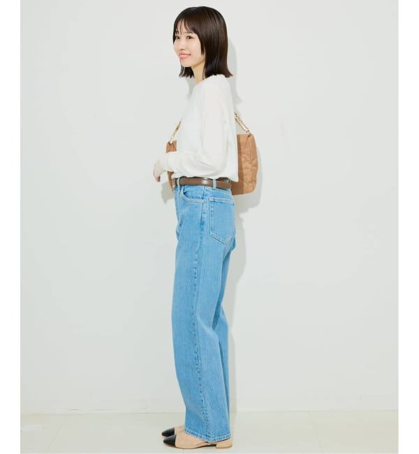 SLOBE IENA「《WEB限定/追加》レイヤードフロッキードットスリーブロンTEE」|Tシャツ・カットソー|