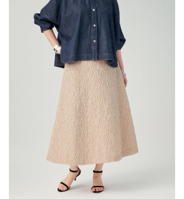 VERMEIL par iena「SAQUI サキ Matelasse Frared スカート 26SS20」|スカート|ナチュラル