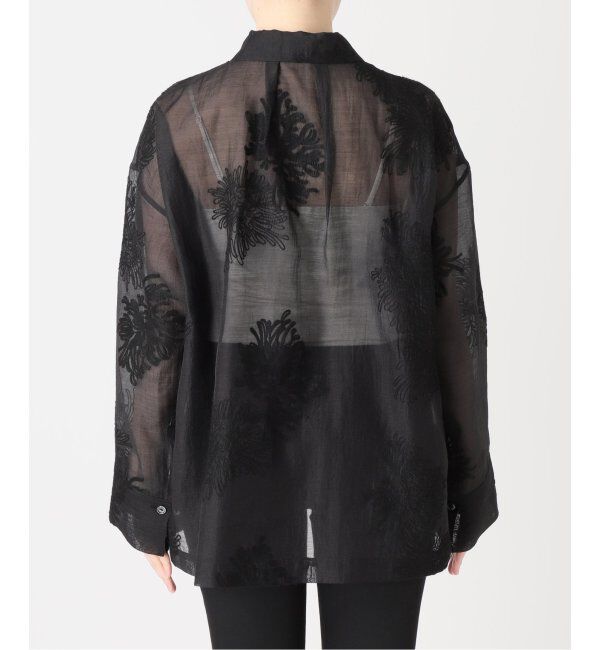 JOURNAL STANDARD「《追加2》シアーレースビッグシャツ」|シャツ・ブラウス|