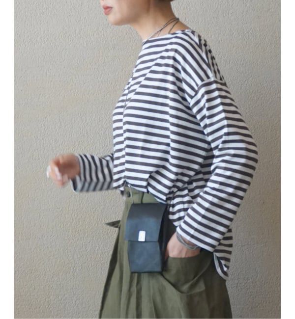 journal standard luxe「コットンボーダー ボートネックプルオーバー」|Tシャツ・カットソー|