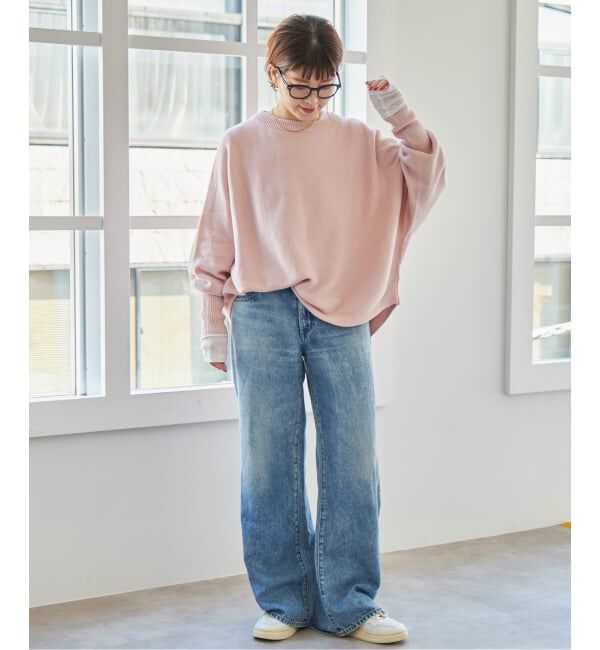 Spick and Span「《WEB限定 / 追加2》バルキーヤーンドルマンロングリブニット」|ニット・セーター|