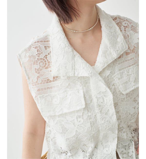 Spick and Span「《一部店舗+WEB限定》LAYAS/レイヤーズ レースベスト」|その他|