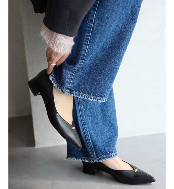  「《追加》3cmVカットメタルパンプス」|パンプス|