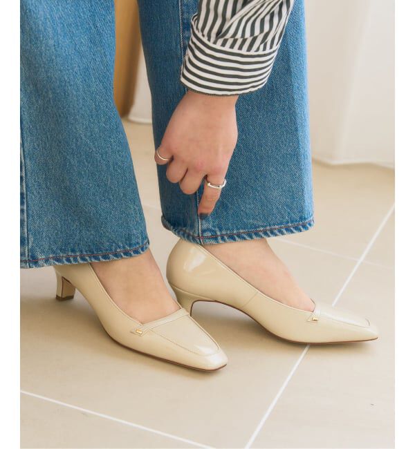  「5cmスクエアローファーパンプス」|パンプス|