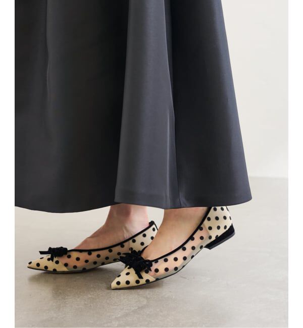  「《追加予約》ポインテッドチュールメニーリボンフラット」|その他|