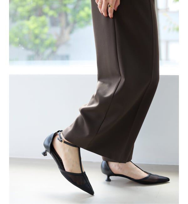  「《追加》3.5cmTストラップシアーパンプス」|パンプス|