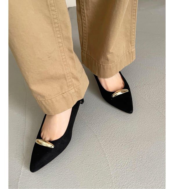  「6.5cmポインテッドメタルモチーフパンプス」|パンプス|