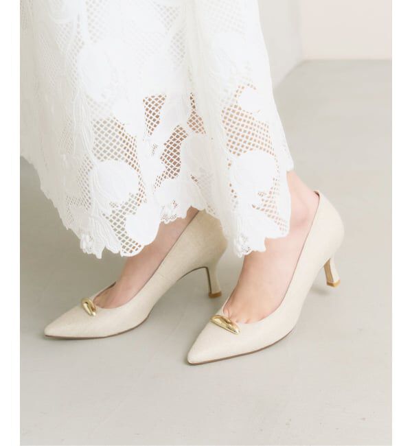  「6.5cmポインテッドメタルモチーフパンプス」|パンプス|