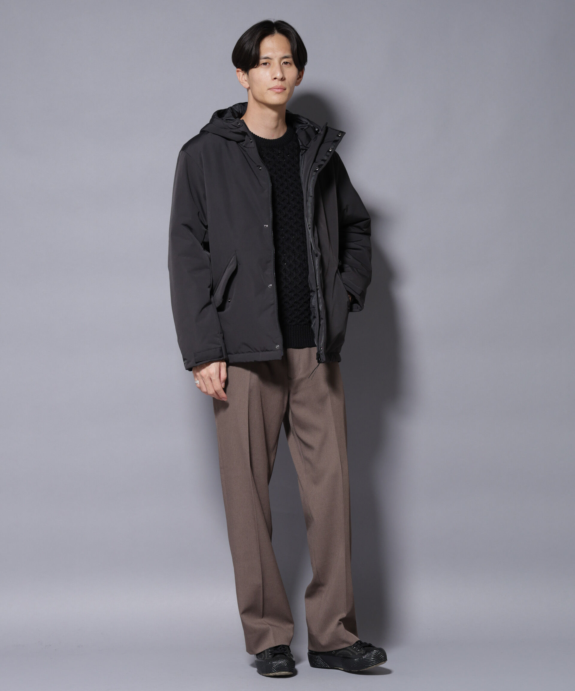 nano･universe「ミリタリー中綿ブルゾン」|ブルゾン・スタジャン|