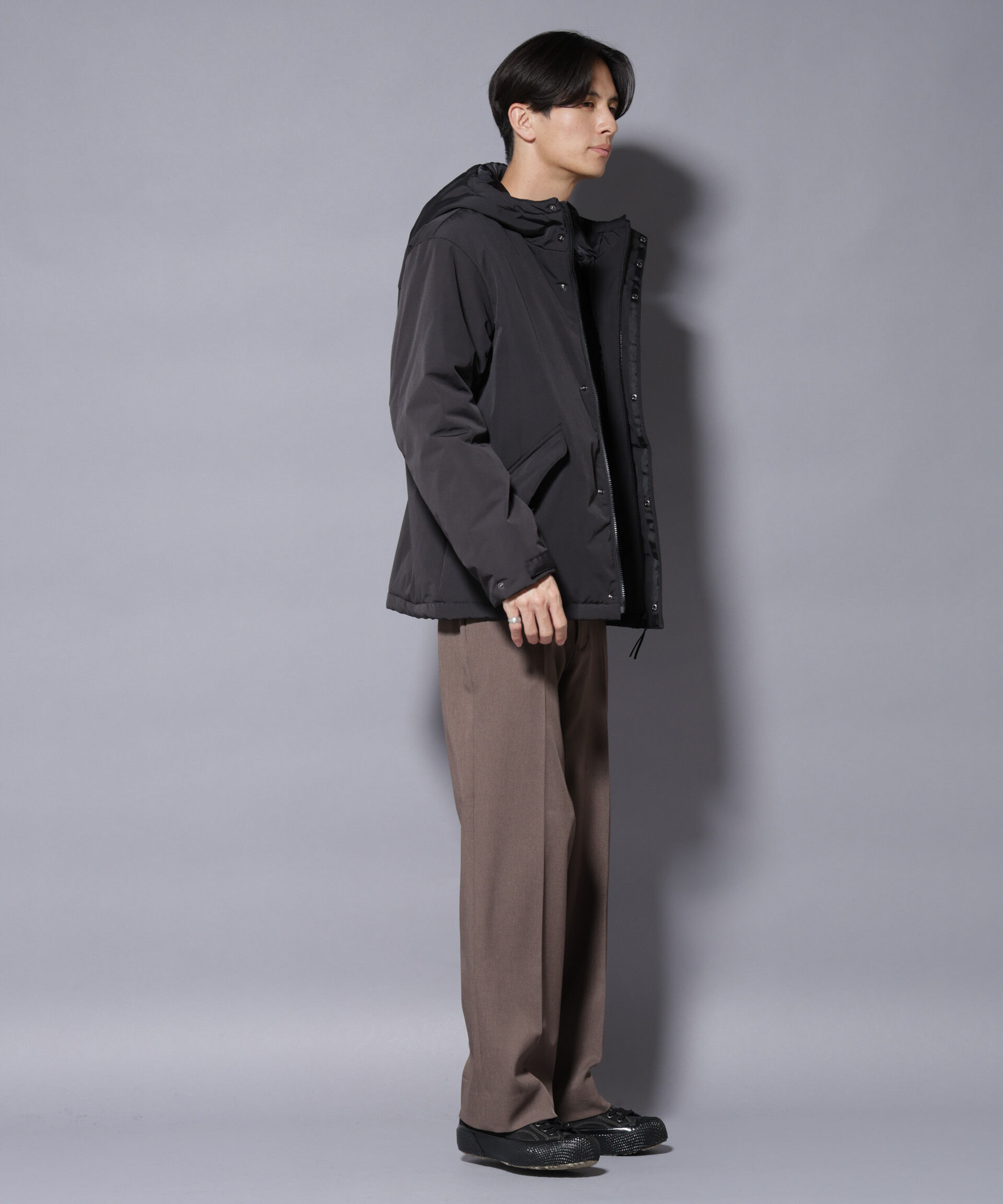 nano･universe「ミリタリー中綿ブルゾン」|ブルゾン・スタジャン|