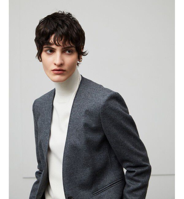 BEIGE,「CORBY / ノーカラージャケット」|ノーカラージャケット|