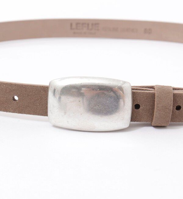 NOLLEY'S「【LEFIJE/レフィエ】スクエアボリュームバックルスエード」|ベルト|