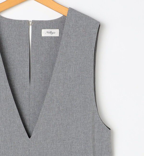 NOLLEY'S「ウォッシャブルVネックサロペット」|オールインワン|
