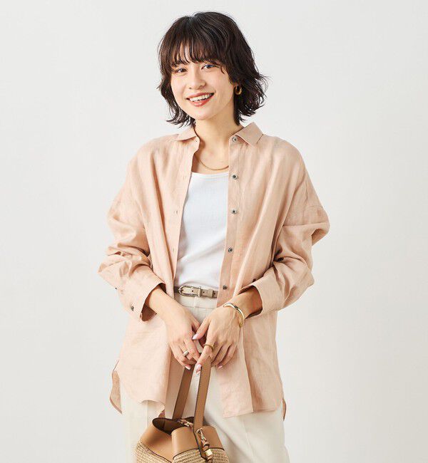 NOLLEY'S「MY STANDARD マルチWAYリネンシャツ」|シャツ・ブラウス|