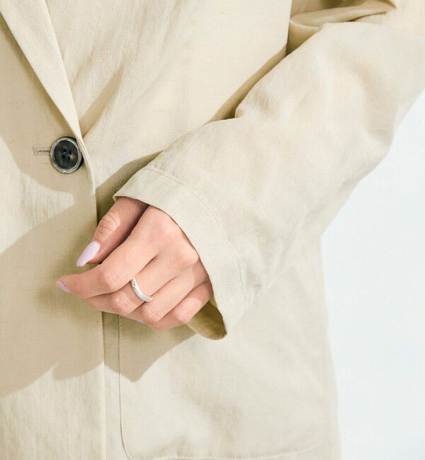 fredy emue「リネン混ライトダブルジャケット」|テーラードジャケット|